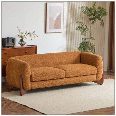 Boucle Sherpa Sofa For Living Room Home Seating And Daily Relaxation Use