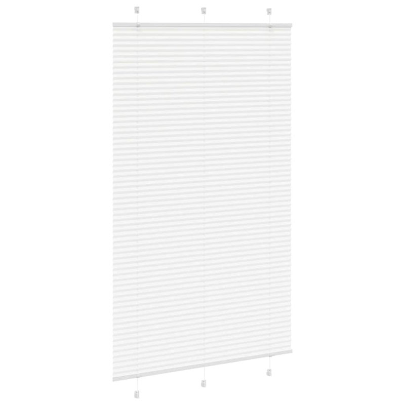 Room Darkening Pleated Blind, White, 115cmW x 200cmL