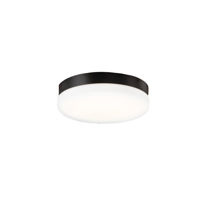 Ventilateur de plafond à DEL 1 lumière Aviator, Noir mat