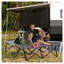 Lit de camp pliable pour 2 personnes avec structure en acier Outsunny, gris, capacité de 300 lb