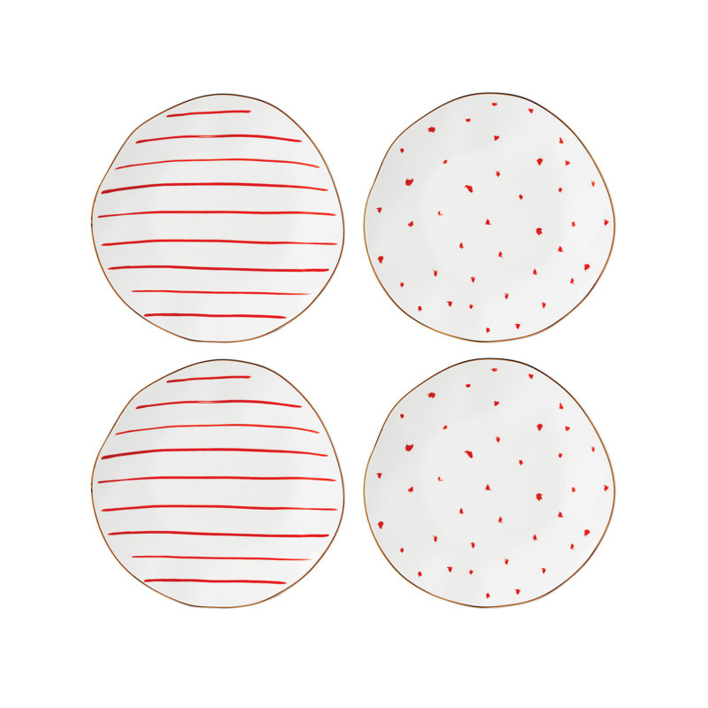 Lenox Garnet Bay Dessert Plates, Set Of 4