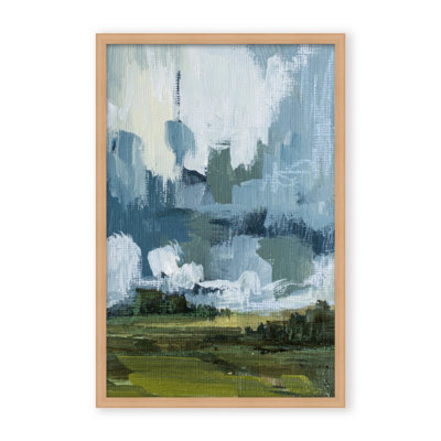 Etheric Horizon: Abstract Hills Under Cloudy Skies
