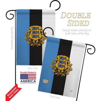 Double Sided 18.5'' H x 13'' W Polyester Flag Set