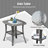 Paleosofos Wicker 6 - Person Patio Conversation Set with Cushions-807482153