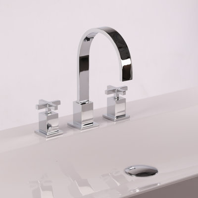Kubista Widespread Bathroom Faucet with Drain Assembly