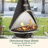 Cuisinart Chimenea Propane Fire Pit, 40,000 BTU Adjustable Gas Fire Pit for Patios, Includes Lava Rocks, Directional Heat Shield and Push to Start Ignition, Perfect for Backyards, Decks, and Patios
