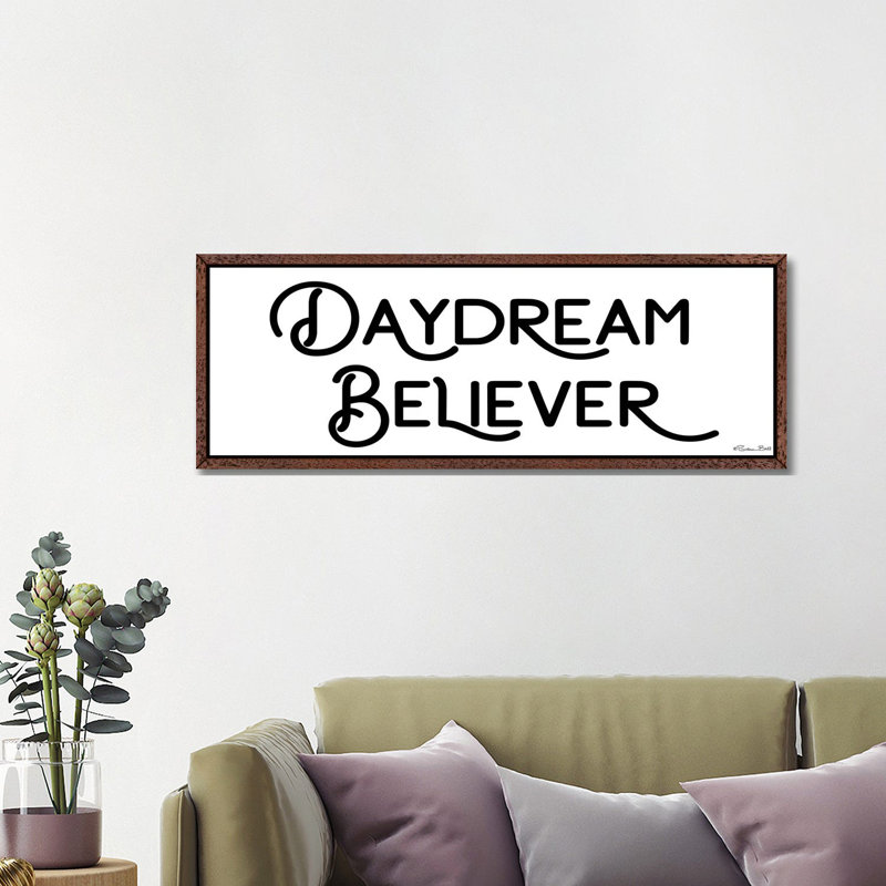 Daydream Believer by Susan Ball - Panoramic Print on Canvas, Classic Brown Wood Floater Framed