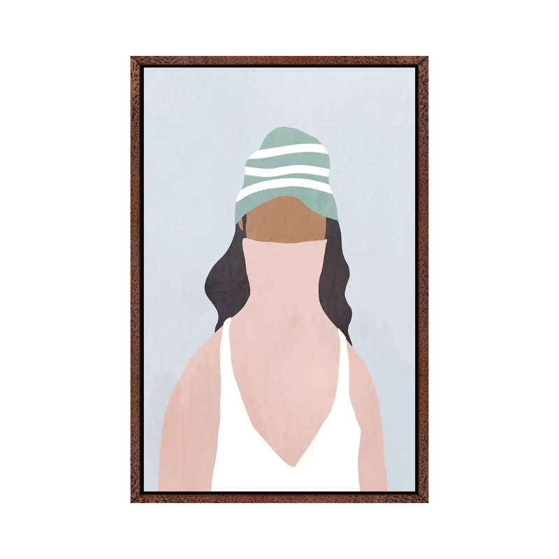 In Velvet by Isabelle Z - Painting on Canvas, 152.5 cm H x 101.5 cm W, Classic Brown Wood Framed