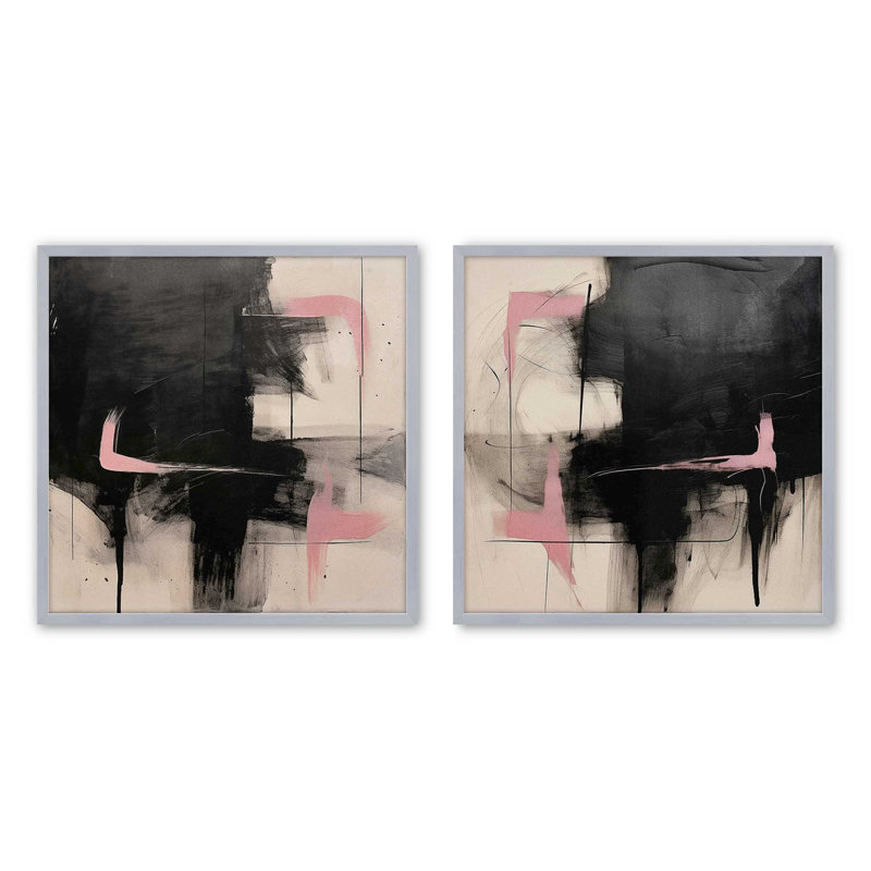 «Midnight Rose Dreamscape» par Golden Glow Interiors 2 - Pièces sur papier, Chrome poli, H 21,25 po x l 21,25 po