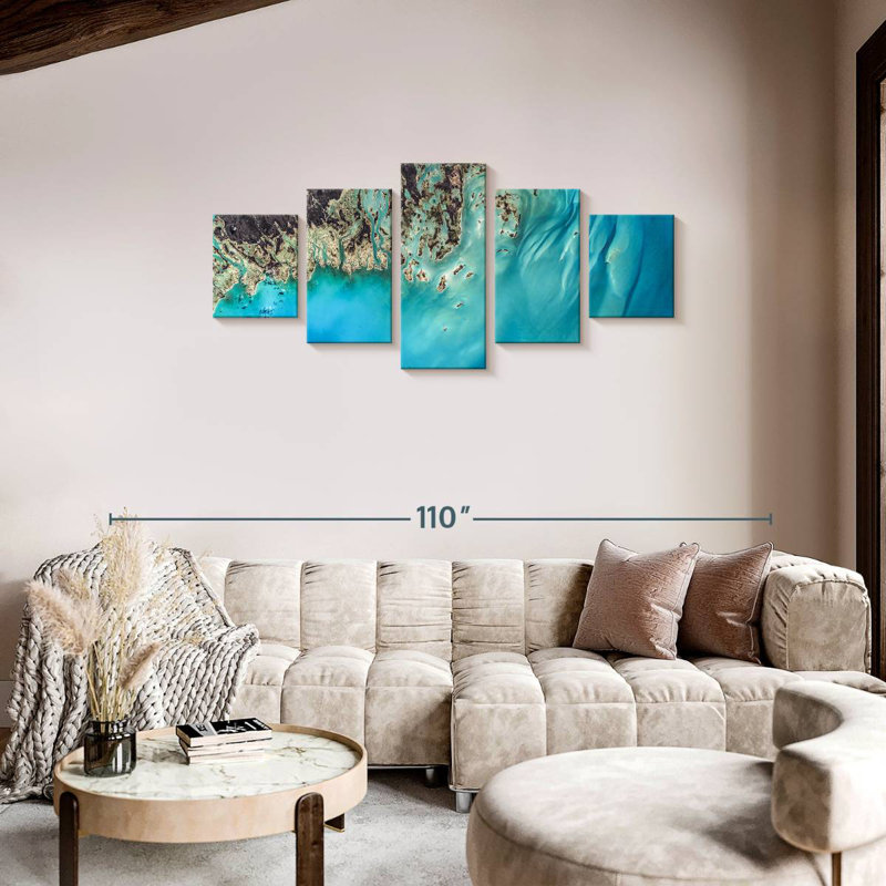 Tropical Caribbean, 34" H x 74" W