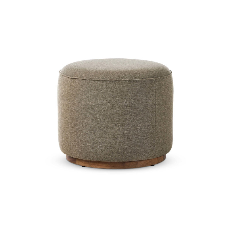 Sinclair Outdoor Teak Ottoman, Brown