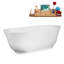 Baignoire autoportante 67 "avec drain 67" Streamline-101310197