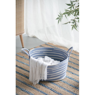 Longshore Tides Fabric Decorative Basket