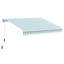 Auvent rétractable 12 pi x 10 pi. Et eau -, manivelle manuelle, cadre en aluminium pour patio, terrasse, cour. Auvent de terrasse. Pare-soleil avec tissu aquatique, confort de patio.