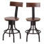 Amici Adjustable Stool with Metal Frame