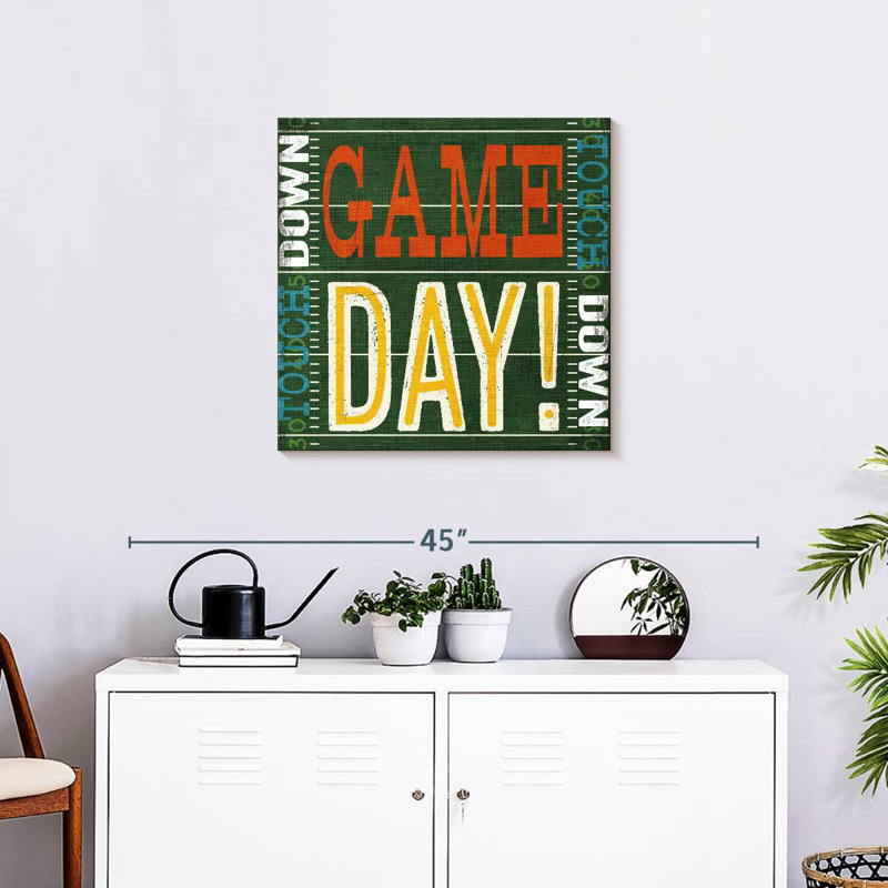 Football typographie II, H 24 po x l 24 po