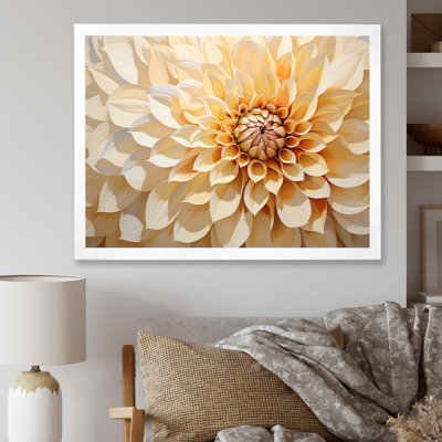 Minimalisme Dahlia - art mural Dahlia