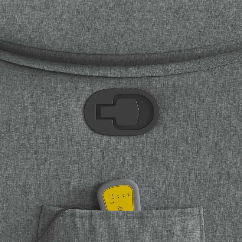  Fauteuil de massage inclinable gris foncé
