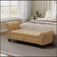 Banc de lit en velours capitonné avec rangement 64,5 po-2143219876