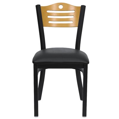 Prompton Slat Back Metal Restaurant Chair