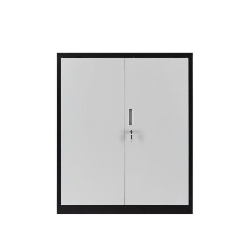 Armoire de rangement Keeona, Noir / argent