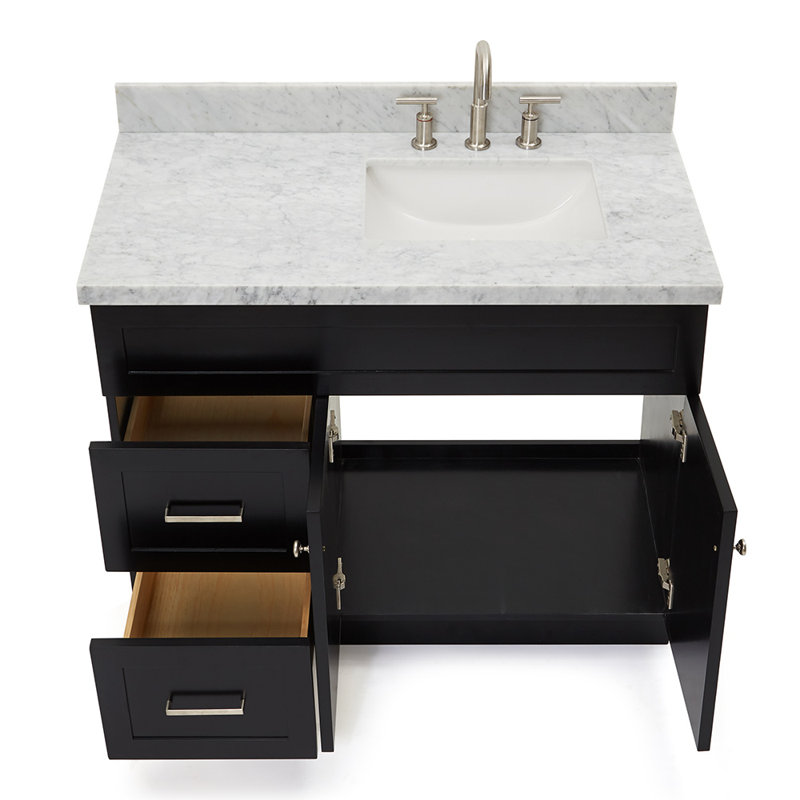 Ensemble de meuble-lavabo simple 43 po Hamlet, Noir