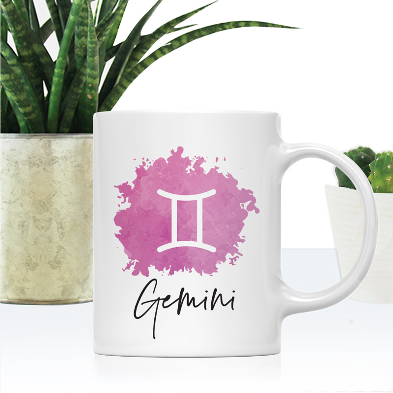 Tasse à café à symbole de signe Libra, Gémeaux