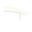 1-1/8 in x 3/4 in x 78-3/4 in Primed White Plain Flexible Polyurethane Crown Moulding