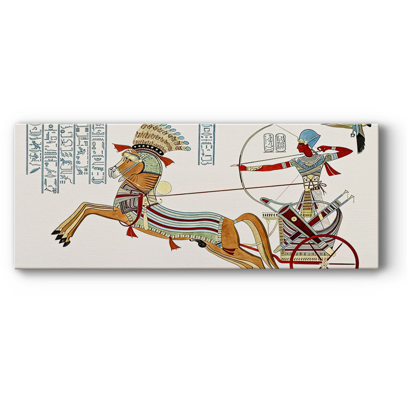 Egyptian Chariots I-Gallery Wrapped Canvas, H 12 po x l 30 po x P 1,5 po