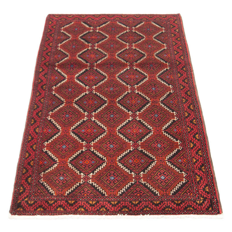 Tapis noir en laine noué à la main de conception unique 3 pi 5 po x 6 pi 3 po New Age Boganville