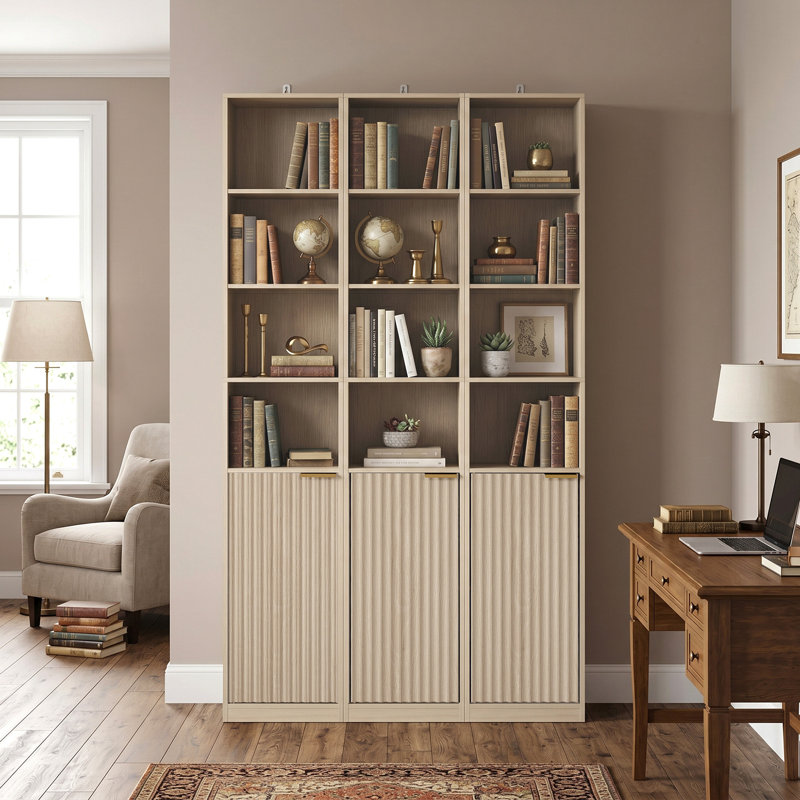 182 cm H x 30 cm W Bookcase, Oak Wood Effect