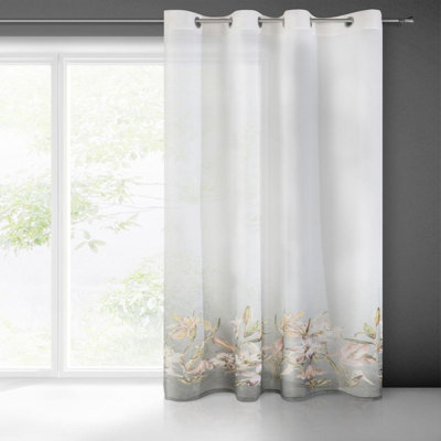Pamela Eyelet Semi Sheer Curtain