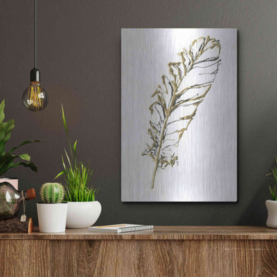 " Gilded Turkey Feather I " by Chris Paschke