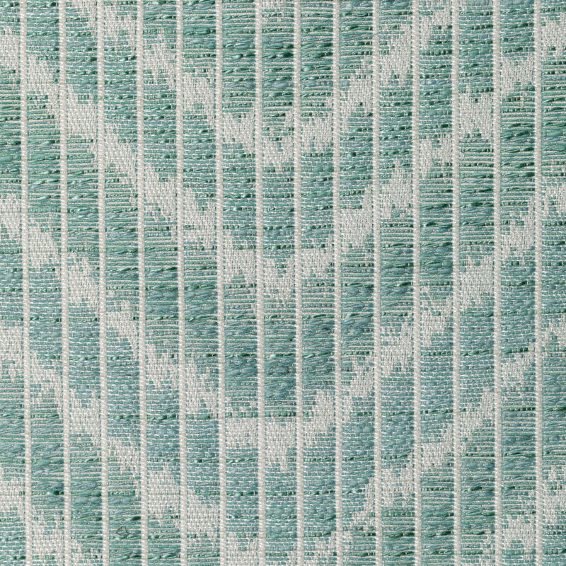 Granville Weaves Chausey Cotton Blend Fabric, Aqua