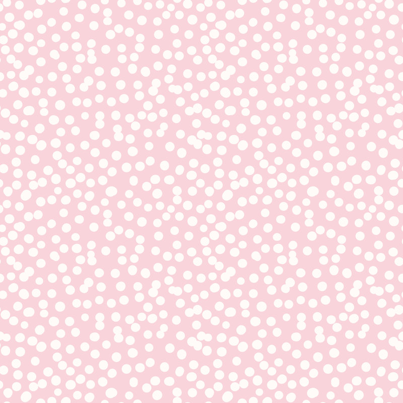 Pink Polka Dot by Olgastocker - Wrapped Canvas Print, 91cm H x 91cm W