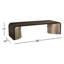 Modern Streamline Solid Wood Sled Coffee Table