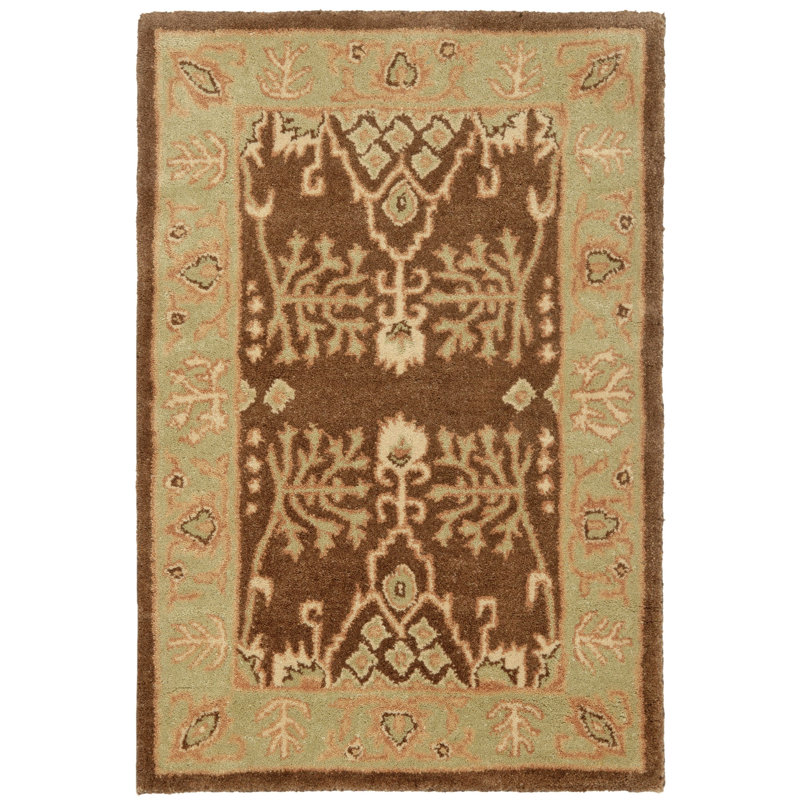 Molter Bergama Hand Tufted Wool Oriental Rug, Rectangle 2' x 3'