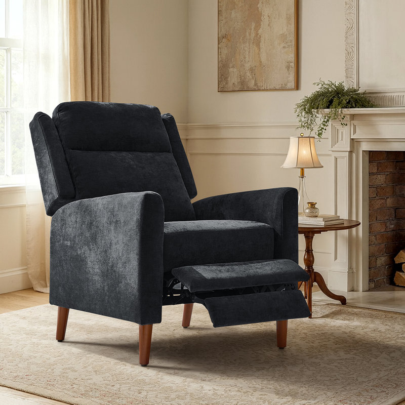 Fauteuil inclinable de 27 po Adana, Noir