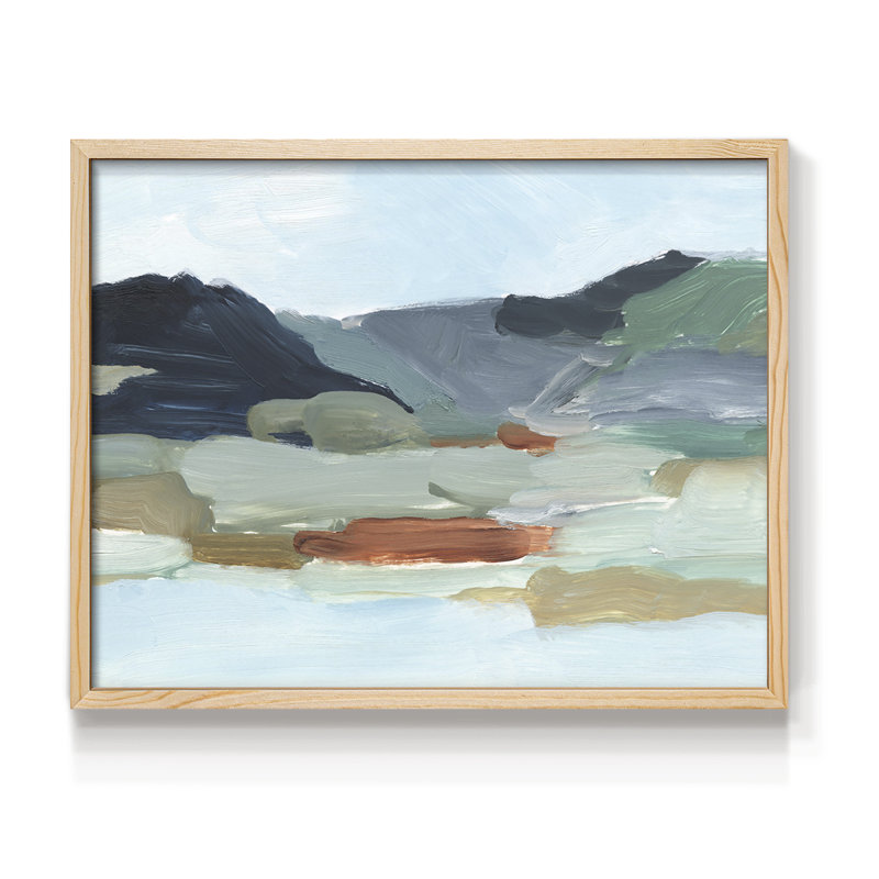 Autumn Mountains II -Framed Print - Restickable, Naturel, H 11 po x l 14 po