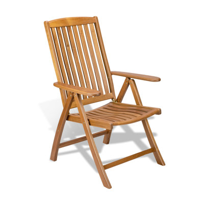 Chaise avec accoudoirs d'extérieur 27 po
