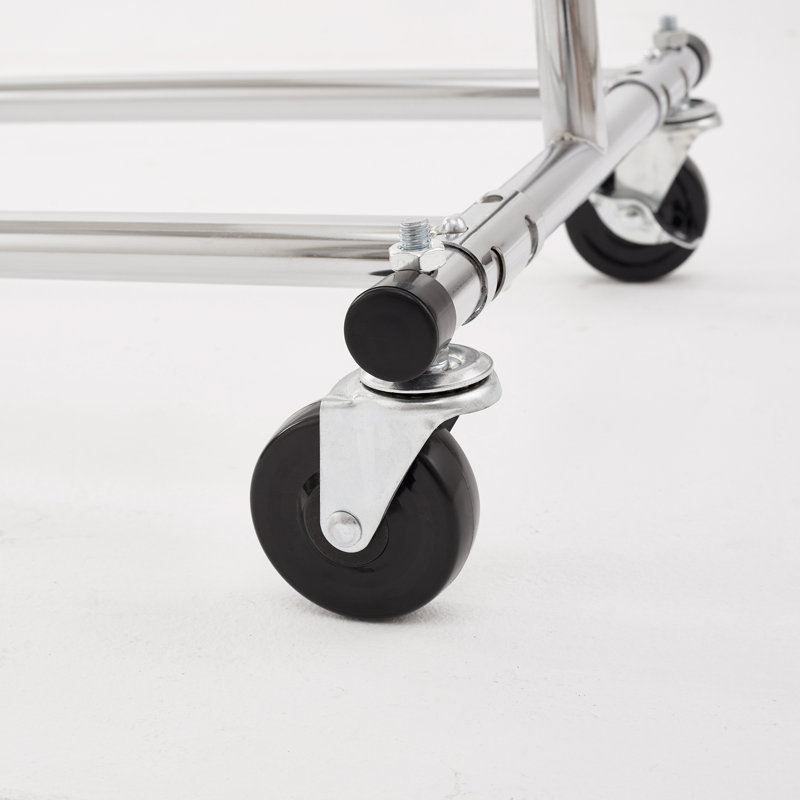 Clothes Rail Adjustable Height & Width, Chrome
