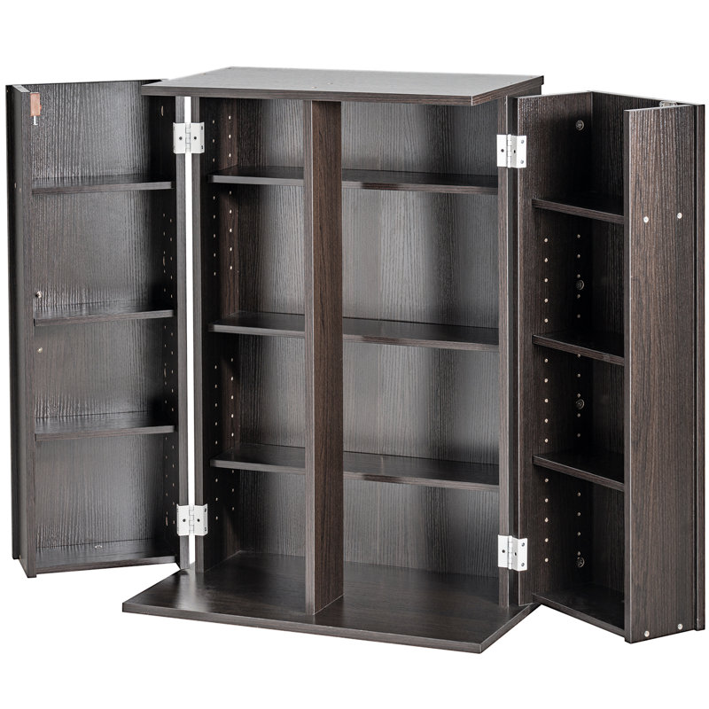 Tablettes média en bois H 33 po