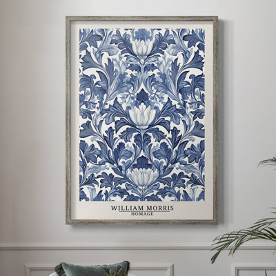 WM MORRIS Series DXXXVIII Framed Print - Solid Wood