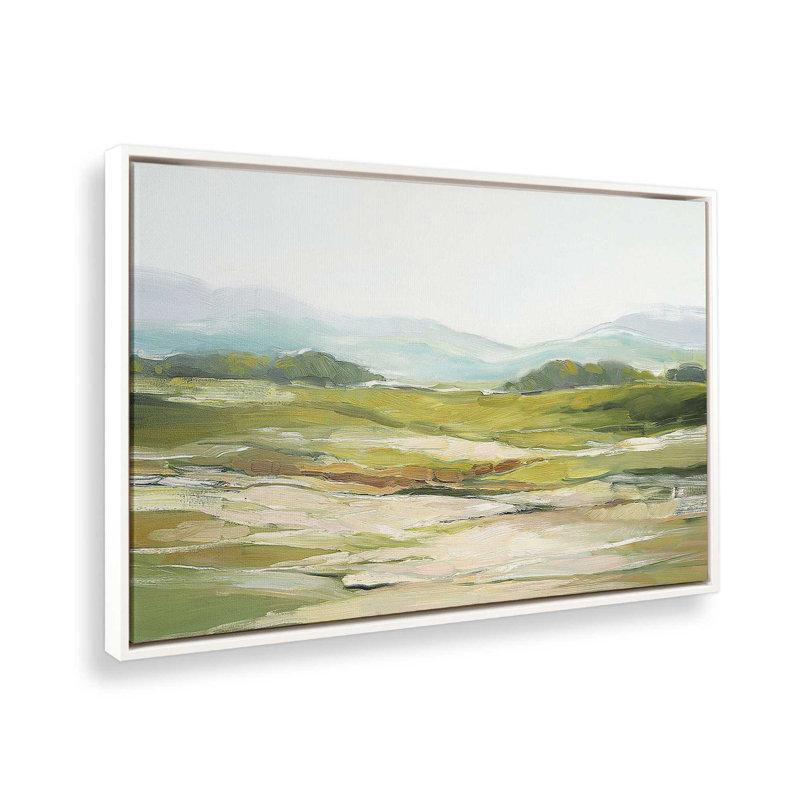 «Loyal Daydreamers», reproduction sur toile, Cadre flottant blanc, H 22 po x l 32 po x P 1,75 po