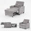 Futon-chaise convertible 3-en-1 avec ports USB-1454221186