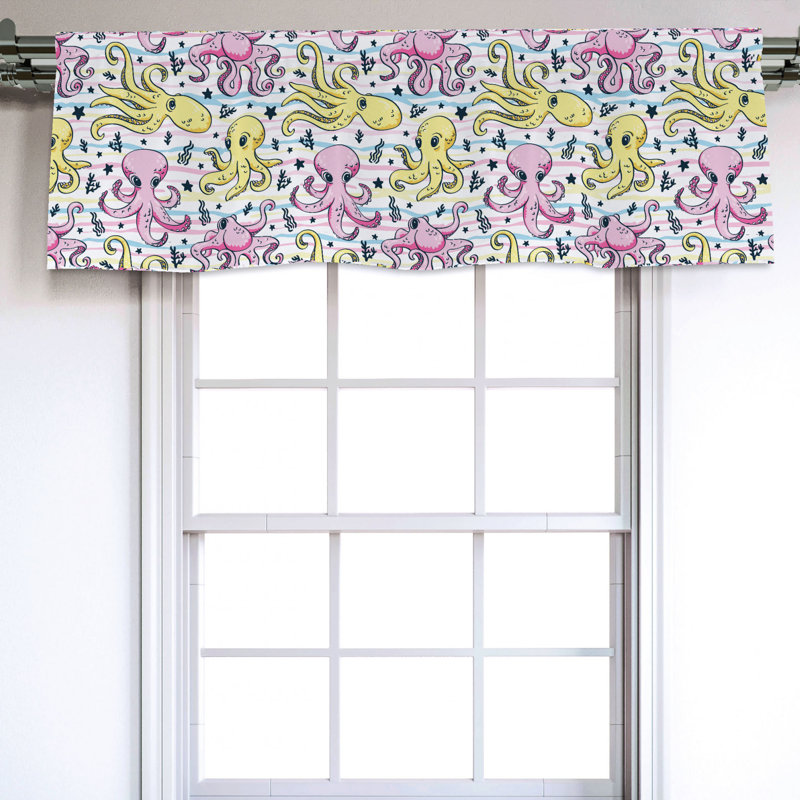 Sateen Ruffled Window Valance