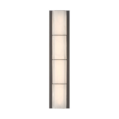 Outdoor, 25", Sand Bronze, White Strie Glass