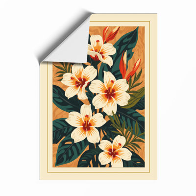 Blooms in Ochre Botanical - Framed Print