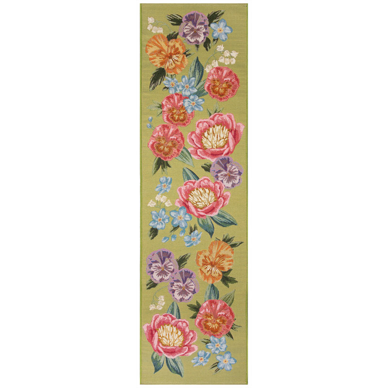 Kincaid Secret Garden Indoor/Outdoor Area Rug, Runner 1'11" x 7'6"