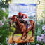 Drapeau de jardin Derby Horse Race Welcome Spring Summer